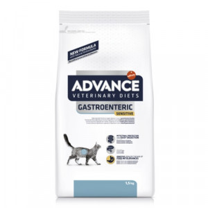 ADVANCE VETERINARY DIETS GASTROENTERIC SENSITIVE sausā barība kaķiem 1.5kg