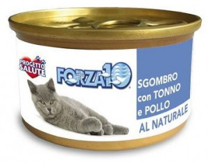 Forza10 - konservi kaķiem NATURAL makrele ar tunci un vistu 12 x 75g