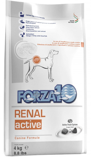 Forza10 RENAL Active sausā barība suņiem 4kg