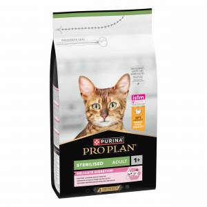 PRO PLAN STERILISED Cat Chicken DIGEST - sausā barība kaķiem 1.5kg
