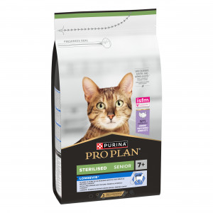 PRO PLAN STERILISED Cat SENIOR (LONGEVIS) 7+ sausā barība sterilizētiem kaķiem 1.5kg
