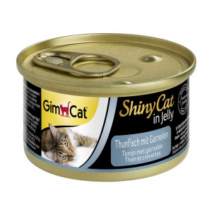 GIMBORN Shinycat GimCat Tuna with Shrimps ar tunci un garnelēm želejā 12gab x 70g