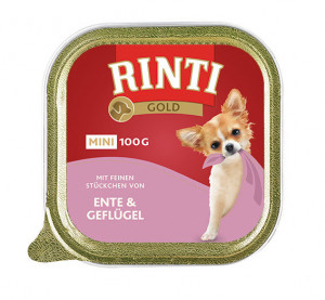 Rinti Gold Mini Konservi suņiem ar pīli un mājputnu gaļu 100g