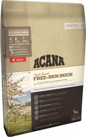 ACANA Free-Run Duck sausā suņu barība ar pīles gaļu 2kg