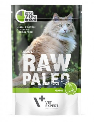 RAW PALEO konservi kaķiem ar medījumu 12 x 100g