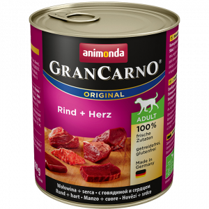 Animonda GranCarno konservi suņiem - liellops un sirdis 800g