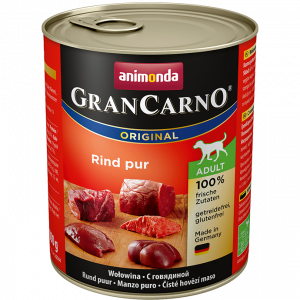 Animonda GranCarno Original konservi suņiem - liellops 800g Cena norādīta par 1 gb. un ir spēkā pasūtot 6 gb.