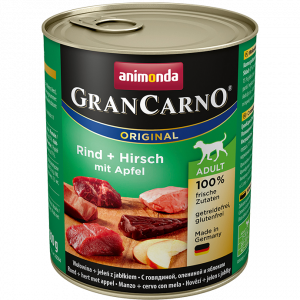 Animonda GranCarno konservi suņiem - briedis un āboli 800g Cena norādīta par 1 gb. un ir spēkā pasūtot 6 gb.