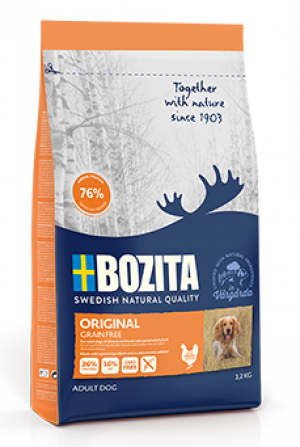 Bozita Grain Free 12 kg Cena norādīta par 1 gb. un ir spēkā pasūtot 2 gb.