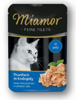 Miamor Feine Fillets 12x100g Tuncis ar krabi želejā