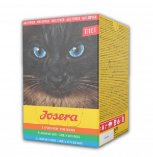 JOSERA kaķiem MULTIPAKA Fileja 6 x 70g + dāvanā AKCIJA Josera konservi kaķiem MULTIPAKA Pastēte 6x85 g
