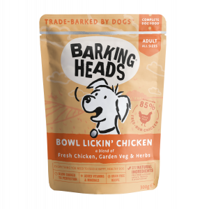 Barking Heads Bowl Lickin’ Chicken Pouches Wet - konservi suņiem 10 x 300g