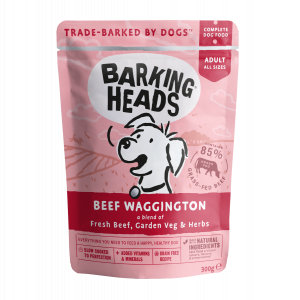 Barking Heads Beef Waggington Pouch Wet - konservi suņiem 10 x 300g
