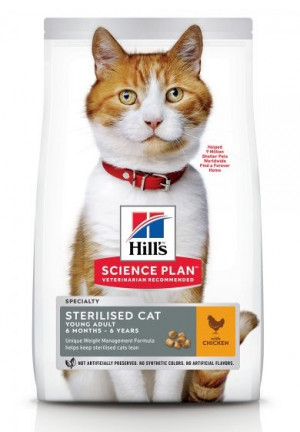 HILLS SP Hill's Science Plan STERILISED CAT YOUNG ADULT ar vistu 10kg