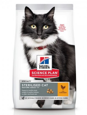 HILLS SP Hill's Science Plan STERILISED CAT MATURE ADULT 7+ ar vistu 300g