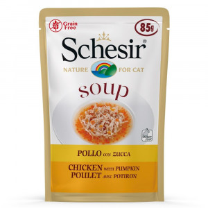 Schesir Zupa kaķiem Vista un Ķirbis 6 x 85g