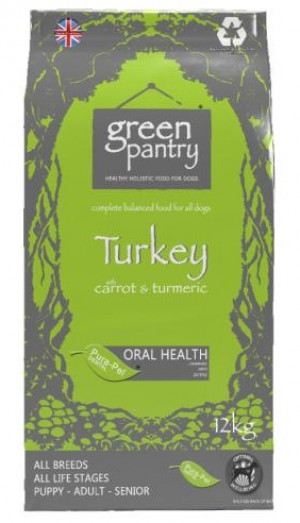 Green Pantry Turkey with Carrot & Turmeric 2kg Cena norādīta par 1 gb. un ir spēkā pasūtot 2 gb.
