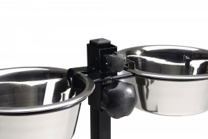Beeztees - regulējams statīvs ar bļodām 16 cm