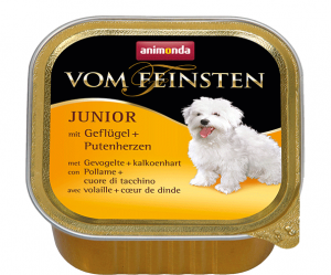 Animonda Junior konservi - mājputnu gaļa un tītaru sirdis 150g