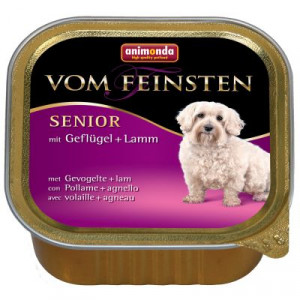 Animonda Senior konservi - mājputnu un jēra gaļa 150g