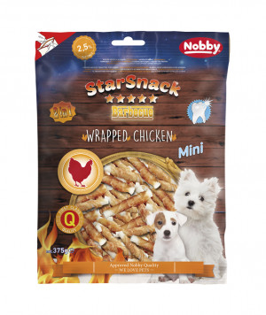 NOBBY StarSnack BBQ MINI Wrapped Chicken 375g