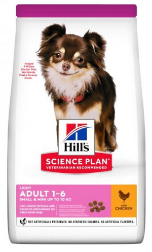 HILLS SP Hill's Science Plan™ LIGHT SMALL & MINI ADULT ar vistu 1.5kg