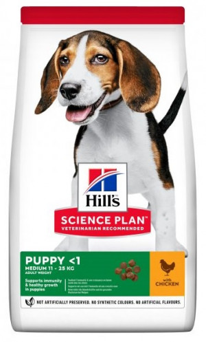 HILLS SP Hill's Science Plan™ MEDIUM PUPPY ar vistu 14kg Cena norādīta par 1 gb. un ir spēkā pasūtot 2 gb.