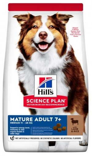 HILLS SP Hill's Science Plan™ MEDIUM MATURE ADULT ar jēru 14kg