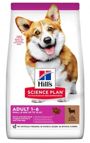 HILLS SP Hill's Science Plan™ ADULT SMALL & MINI LAMB & RICE ar jēru un rīsiem 300g