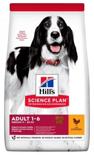 HILLS SP Hill's Science Plan™ ADULT MEDIUM CHICKEN ar vistu 14kg