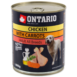 ONTARIO Adult Chicken & Carrots, Salmon Oil 800g