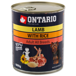 ONTARIO Adult Lamb & Rice, Sunflower Oil 800g