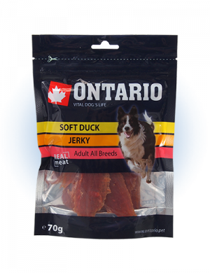 ONTARIO Soft Duck Jerky Mīkstie pīles gabaliņi 70g