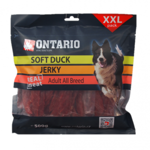 Gardums suņiem : Ontario Soft Duck Jerky 500g