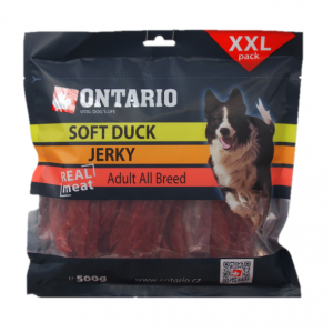 ONTARIO Soft Duck Jerky Mīkstie pīles gabaliņi 500g