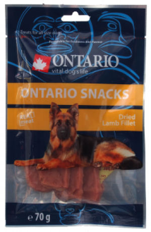 Gardums suņiem : Ontario Dry Lamb Fillet 70g