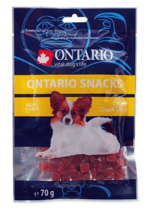 ONTARIO Duck Dice Small dog Pīles gabaliņi 70g