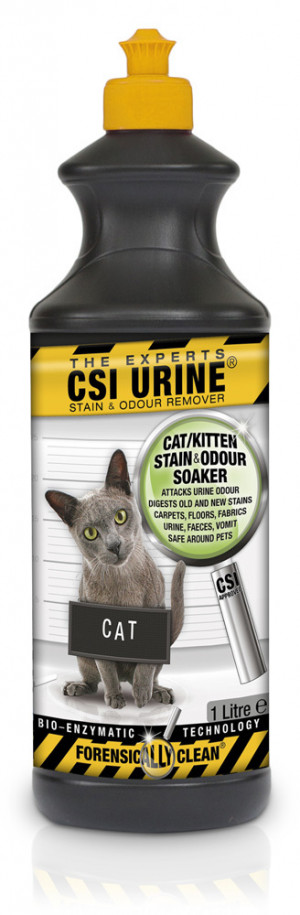 CSI URINE® Stain & Odour Remover CAT Kaķu urīna smakas un traipu noņēmējs 1L