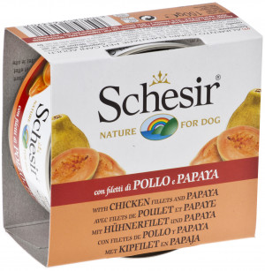 Schesir Dog Chicken & Papaya 150g