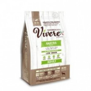 VIVERE Mini Adult Duck  3kg Cena norādīta par 1 gb. un ir spēkā pasūtot 2 gb.