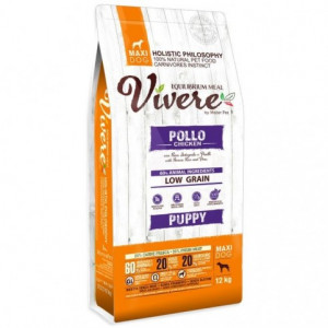 VIVERE Maxi Puppy Chicken & Salmon 12kg Cena norādīta par 1 gb. un ir spēkā pasūtot 2 gb.