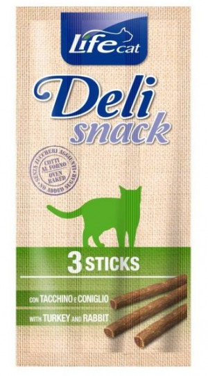 Lifecat Deli Snack Tītars/Trusis 3x5g