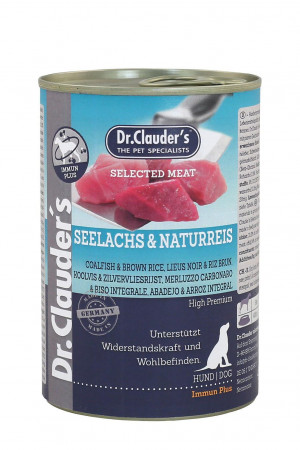 Dr.Clauder's Immune Plus Selected Meat COALFISH & BROWN RICE 6 x 400g