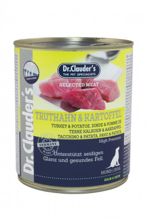 Dr.Clauder's Selected Meat HAIR&SKIN TURKEY & POTATO 6 x 800g