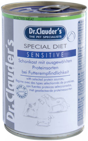 Dr.Clauder's SPECIAL DIET SENSITIVE with selected protein sources 6 x 400g