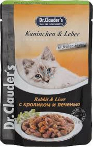 Dr.Clauder's High Premium Pouch RABBIT & LIVER 6 x 100g