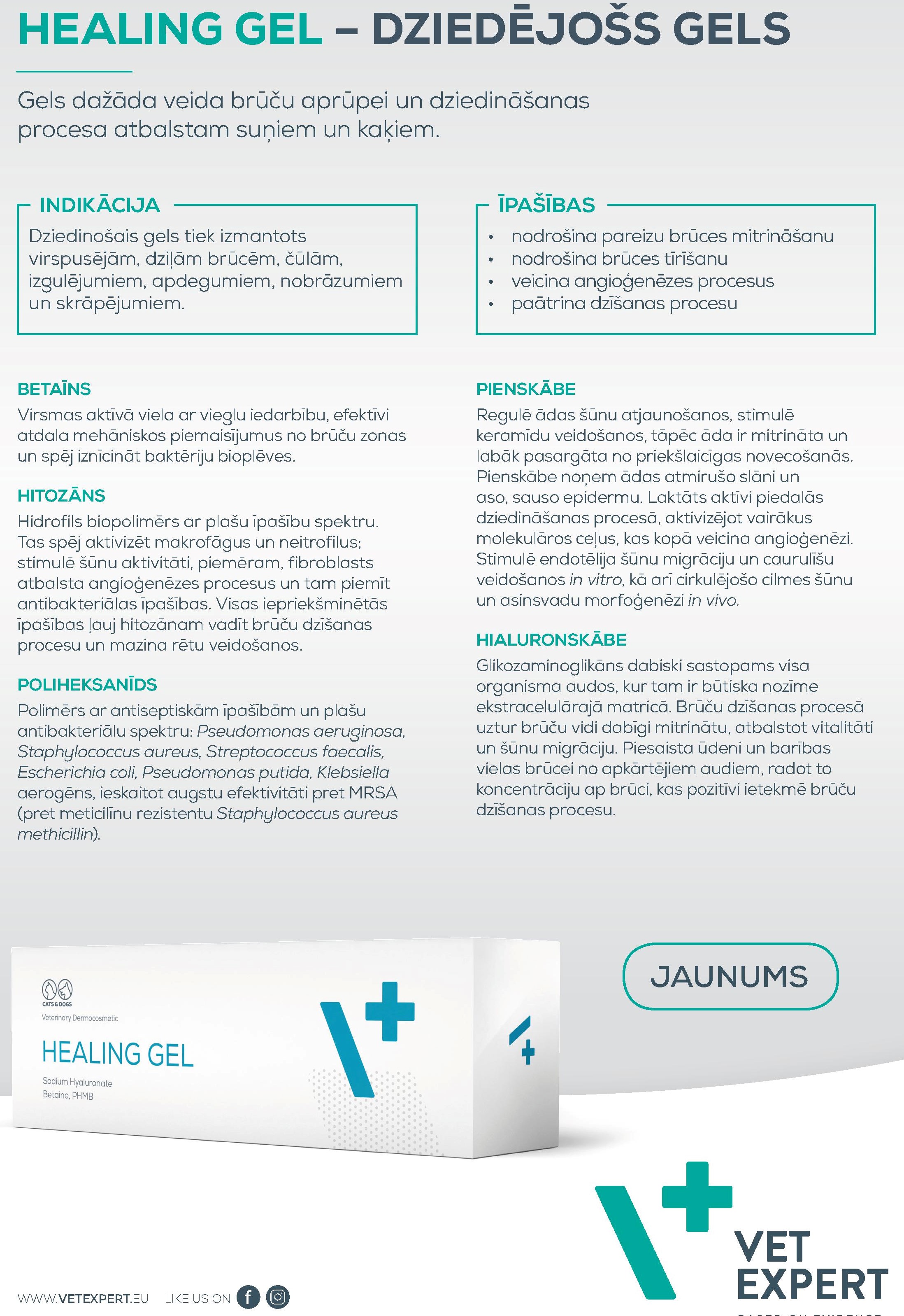 VetExpert  Veterinary Dermocosmetic  Healing gel  50ml