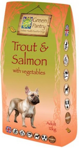 Green Pantry Trout & Salmon with Lentils 2kg Cena norādīta par 1 gb. un ir spēkā pasūtot 2 gb.
