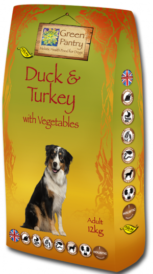 Green Pantry Duck & Turkey with Sweet Potato 2kg Cena norādīta par 1 gb. un ir spēkā pasūtot 2 gb.