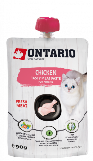 ONTARIO Kitten Chicken Fresh Meat Paste - gardums kaķēniem 90g